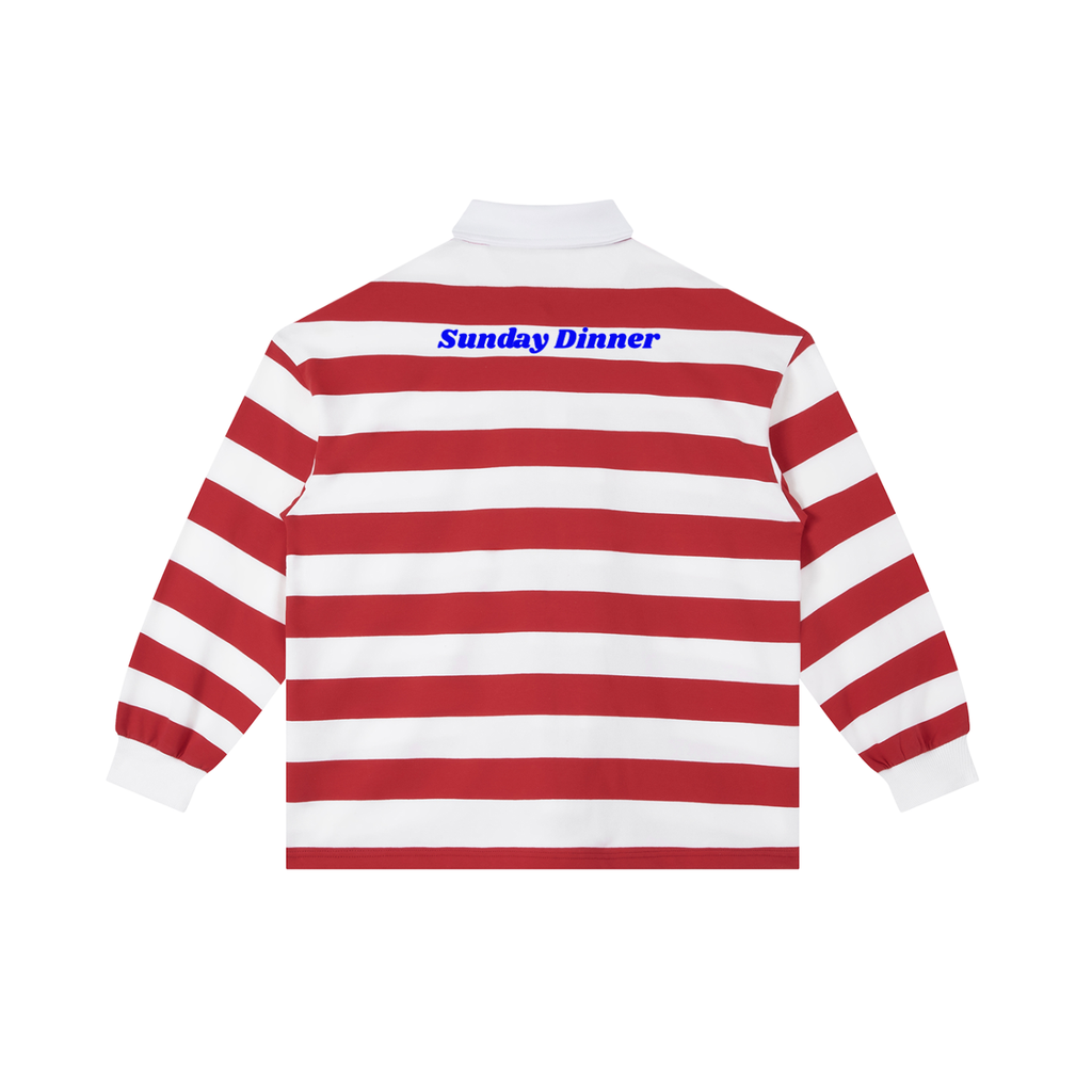 Holy Spirit Color Block Stripe Polo Shirt